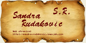 Sandra Rudaković vizit kartica